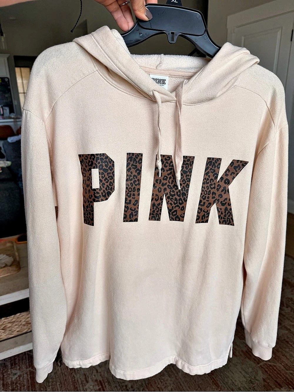 PINK Women's Leopard Print Hoodie